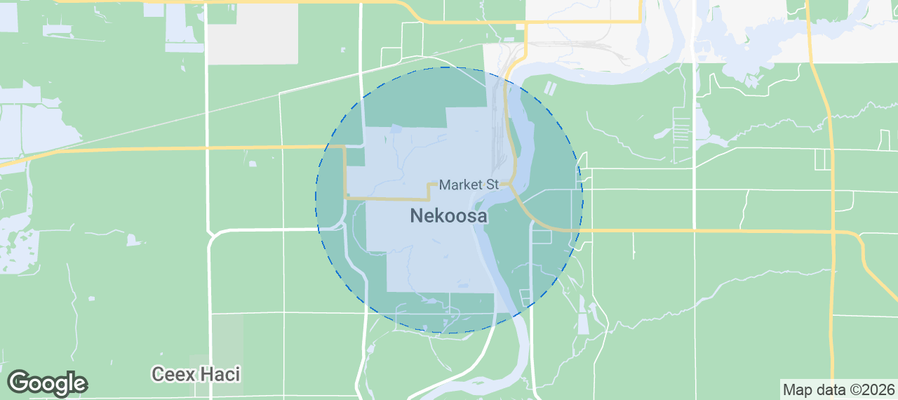 Nekoosa Airbnb map